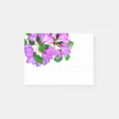 Elegante roze bloemen roze azalea's roze bloemen post-it® notes (Voorkant)