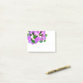 Elegante roze bloemen roze azalea's roze bloemen post-it® notes (Op bureau)