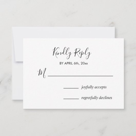 Elegante roze bloemen roze azalea's roze bloemen RSVP kaartje (Achterkant)