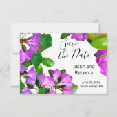 Elegante roze bloemen roze azalea's roze bloemen save the date (Voorkant)