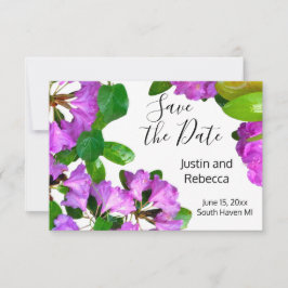 Elegante roze bloemen roze azalea's roze bloemen save the date
