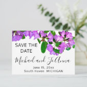 Elegante roze bloemen roze azalea's roze bloemen save the date (Staand voorkant)