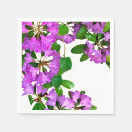 Elegante roze bloemen roze azalea's roze bloemen servet