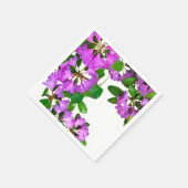 Elegante roze bloemen roze azalea's roze bloemen servet (Hoek)