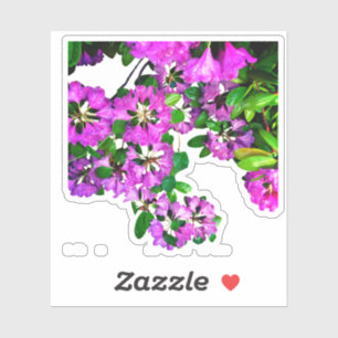 Elegante roze bloemen roze azalea's roze bloemen sticker