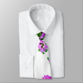 Elegante roze bloemen roze azalea's roze bloemen stropdas (Gebonden)