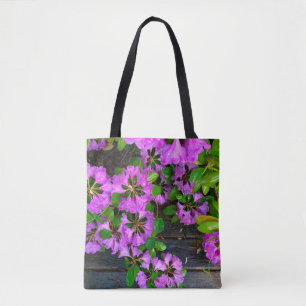 Elegante roze bloemen roze azalea's roze bloemen tote bag