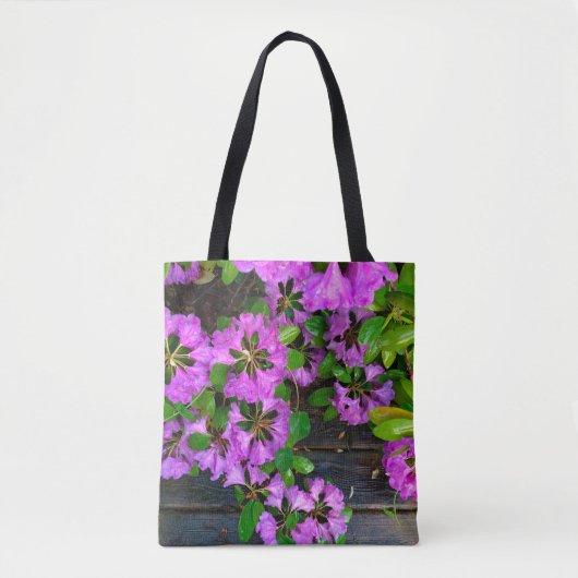 Elegante roze bloemen roze azalea's roze bloemen tote bag (Voorkant)