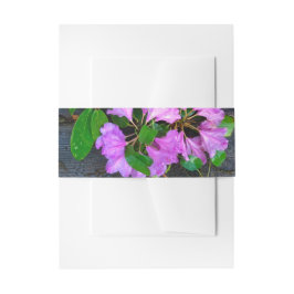 Elegante roze bloemen roze azalea's roze bloemen uitnodigingen wikkel