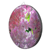 Elegante roze bloemen roze bloemenroze hortensia's dartbord (Voorkant Rechts)