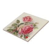 Elegante Roze Bloemen rozen  Home Decor tegel Tegeltje (Zijkant)
