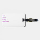 Elegante Roze Bloemen Spring Blossom Waterverf kun Bagagelabel (Achterkant horizontaal)