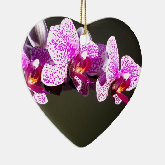 Elegante roze bloemen tropische roze orchideeën keramisch ornament (Rechts)
