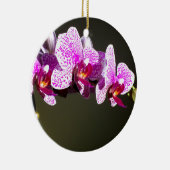 Elegante roze bloemen tropische roze orchideeën keramisch ornament (Rechts)