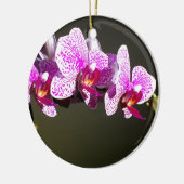 Elegante roze bloemen tropische roze orchideeën keramisch ornament (Links)