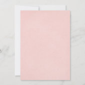 Elegante Roze Bloemen Vrijgezellenfeest Brunch Kaart (Achterkant)