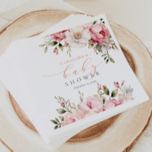 Elegante roze bloemenBaby in bloei meisje Baby sho