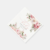 Elegante roze bloemenBaby in bloei meisje Baby sho Servet (Hoek)