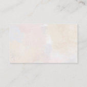 Elegante roze bloemendisplay douche informatiekaartje (Achterkant)