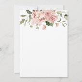 Elegante Roze Bloemenkraam Kaart (Achterkant)