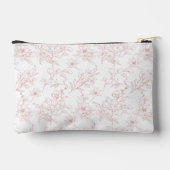 Elegante roze bloemennaam etui (Achterkant)