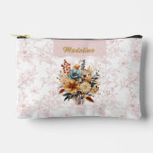 Elegante roze bloemennaam etui (Voorkant)