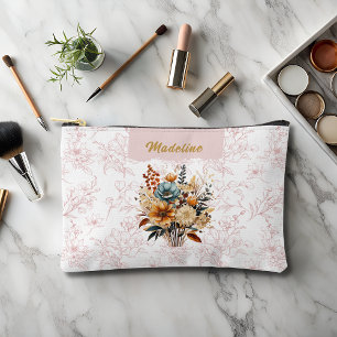 Elegante roze bloemennaam etui
