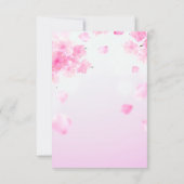 Elegante roze bloemenprinses quinceanera foto kaart (Achterkant)