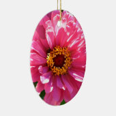 Elegante roze bloemenretro roze madeliefje keramisch ornament (Rechts)