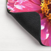 Elegante roze bloemenretro roze madeliefje muismat (Hoek)