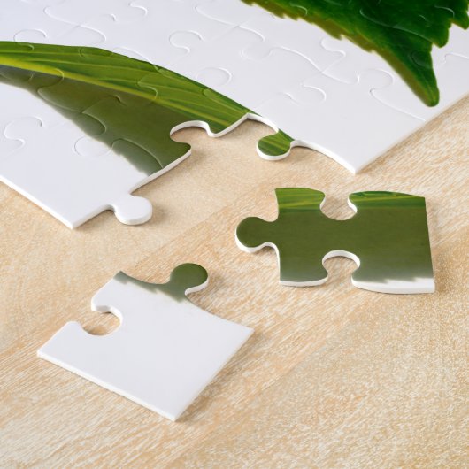 Elegante roze bloemenroze hortensia legpuzzel (Zijkant)