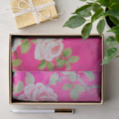 Elegante roze bloemenvogelkooi Pet decoupage Tissuepapier (Geschenk)