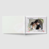 Elegante roze bloemfoto Cherry Blossom Bruiloft Gastenboek (Volledig)