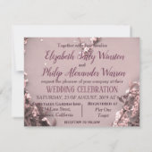 Elegante roze bloemhart op rustige schuur houten t (Achterkant)