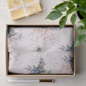 Elegante roze bloemige 70e verjaardag op maat tissuepapier (Geschenk)