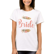 Elegante Roze Bloemige Boho Bruid Verloofde Cadeau