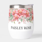 Elegante Roze Bloemige Bruidsdouche (Links)