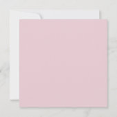Elegante Roze Bloemige Bruidsfeest Uitnodiging – M (Achterkant)