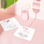 Elegante Roze Bloemige Bruidsmeisjesborrel Kartonnen Onderzetters<br><div class="desc">Verwen uw gasten met onze Elegante Roze Bloemige Bruidsmeisjesborrel Vierkante Papieren Coaster. Met een prachtig waterverfdesign van roze bloemen en vlinders, toont deze moderne minimalistische coaster elegant "Toekomstige Mevrouw" in een charmante lettertype, waardoor het de perfecte toevoeging is aan uw lente- of zomerbruiloft, wat een vleugje verfijning toevoegt aan uw...</div>