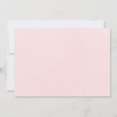 Elegante Roze Bloemige Bruiloft Uitstel Kaart (Achterkant)