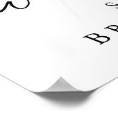 Elegante Roze Bloemige Bruiloftswelkom Poster (Hoek)