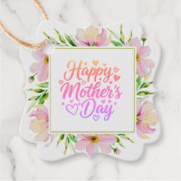 Elegante Roze Bloemige Gelukkige Moedersdag Bloeme