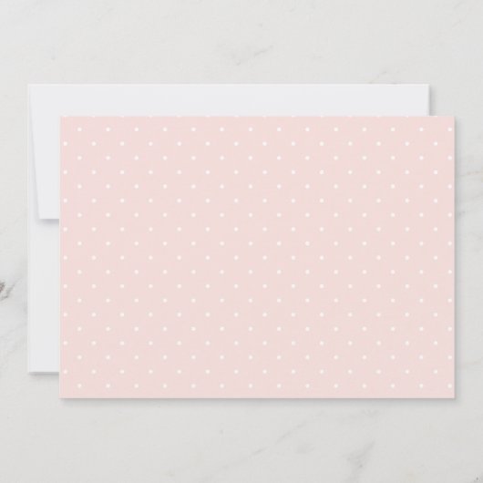 Elegante roze bloemige Heilige Communie dank je we Kaart (Achterkant)