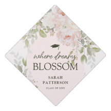 Elegante roze bloemige kwast topper