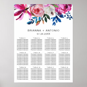 Elegante Roze Bloemige Moderne Trouwzaalstoelen Ch Poster