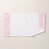Elegante roze  bloemige Paisley Bad Handdoek (Handdoek)