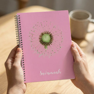 Elegante Roze Bloemige Persoonlijke Notitieboek