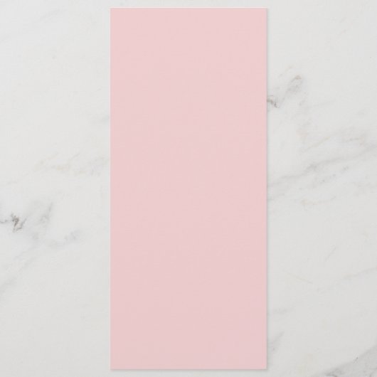 Elegante roze bloemige pioenroos huwelijksdiner menu (Achterkant)