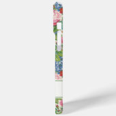 Elegante Roze Bloemige Waterverf Persoonlijk Case-Mate iPhone Case (Achterkant / Links)