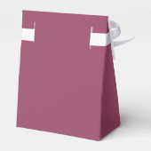 Elegante Roze Bloemkruis Doopfeest Bedankdoosjes (Achterkant)